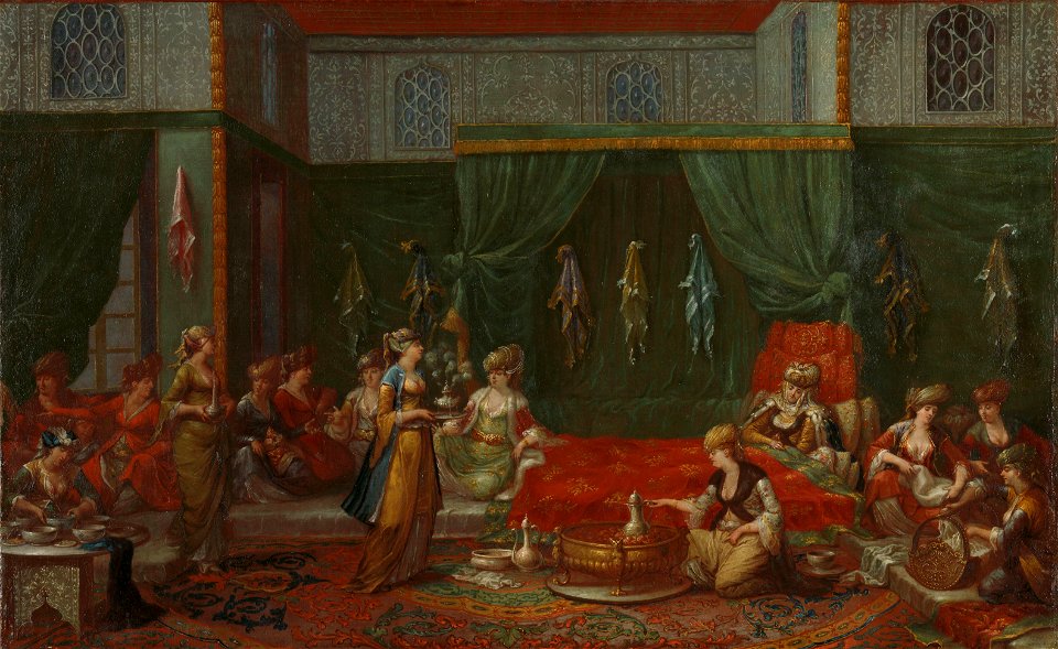 Kraamkamer van een voorname Turkse vrouw Rijksmuseum SK-A-2003