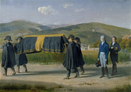 Krafft – Emperor Francis I accompanies a pauper’s coffin, ca. 1834