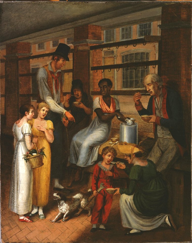 John Lewis Krimmel - A Scene in the Philadelphia Market (1811)