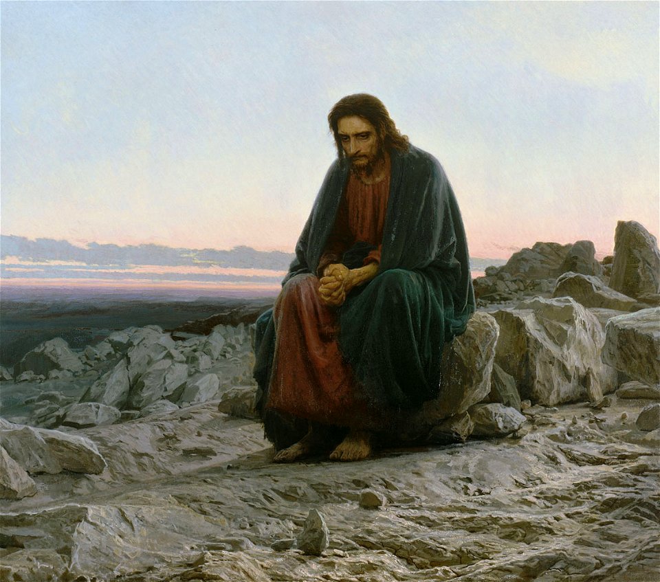 Kramskoi Christ dans le désert