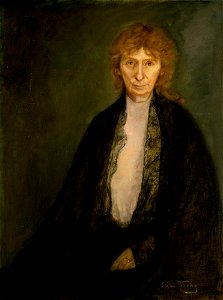 Oda Krohg - Portrait of the Author Rota Margrethe Vullum - NG.M.03653 - National Museum of Art, Architecture and Design
