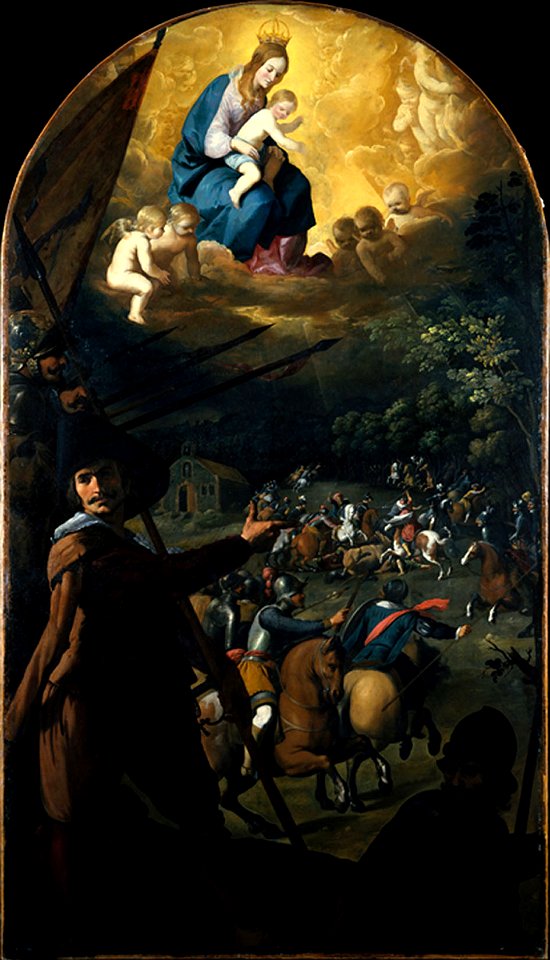 La batalla de Jerez, por Francisco de Zurbarán