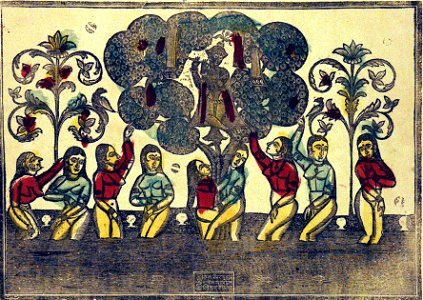 Krishna steals clothes of the milkmaids (6125147304)