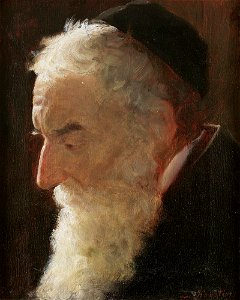 Krestin – Portrait of a Rabbi. Free illustration for personal and commercial use.
