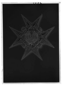 Kraschan för riddare av Serafimerorden, Sverige, 1800-talet - Livrustkammaren - 43362-negative