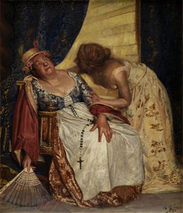 Kristian Zahrtmann - Julie og ammen - KMS3173 - Statens Museum for Kunst