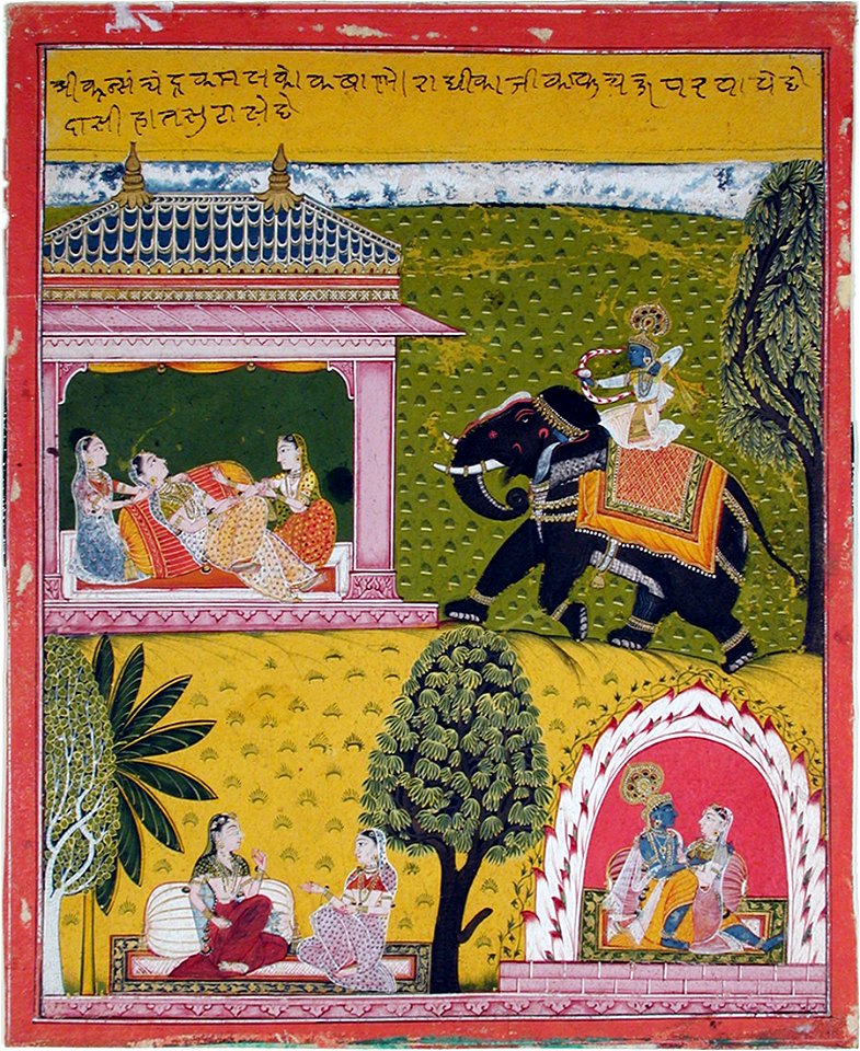 Krishna comes to the lovesick Radha (6124558137)