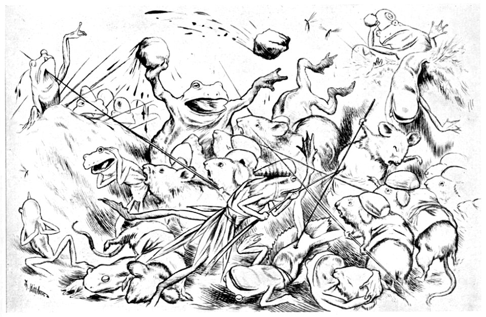 Krigen mellom froskene musene - War between the frogs and mice - 10 - 1885