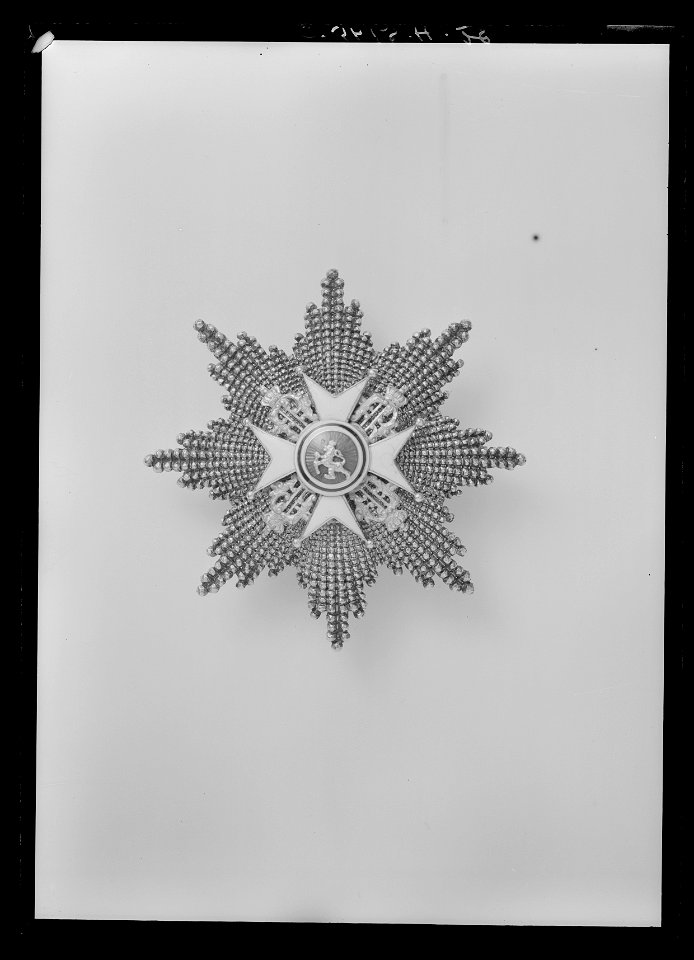 Kraschan för kommendör med stora korset av S-t Olafsorden, Norge, lika som m, 1873 - Livrustkammaren - 43358