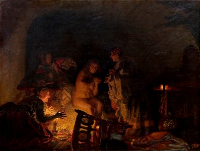 Kristian Zahrtmann - Leonora Christina stripped and seached by the servants of Queen Sofie Amalie - Google Art Project