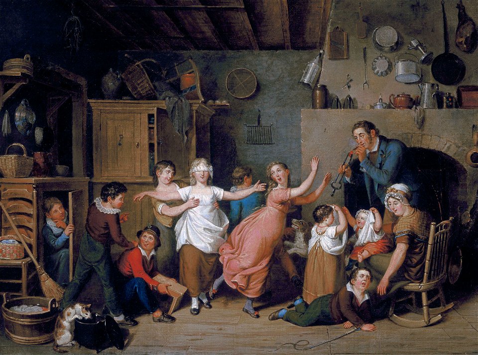 John Lewis Krimmel - Blind Man's Buff (1814)FXD