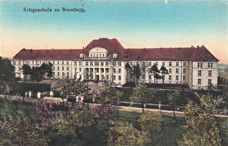 Kriegsschule in Bromberg color, Postkarte vor 1917