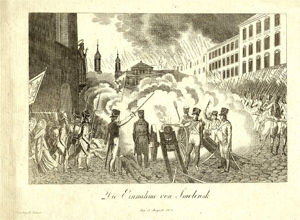 Kriegsbilder aus der Zeit Napoleons nach1815 ubs G 0210 II Einnahme von Smolensk