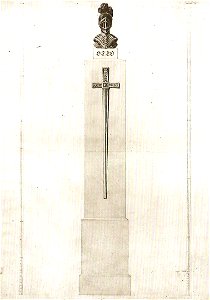 Kriegerdenkmal mit Ritterhelm