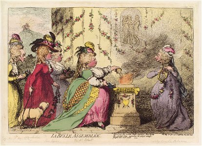 La belle assemblêe by James Gillray