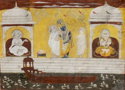 Krishna worship - Unknown, Rajasthan School - Google Cultural Institute