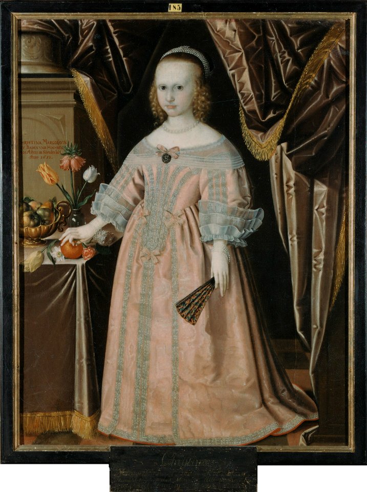 Kristina, 1645-1705, prinsessa av Baden-Durlach, hertiginna av Sachsen-Gotha - Nationalmuseum - 14854