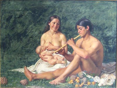 Kristian Zahrtmann - Jubal and family - Google Art Project
