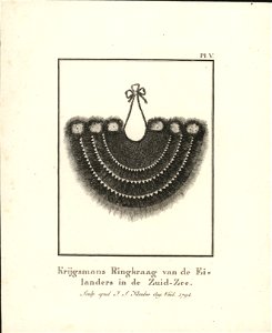 Krijgsmans Ringkraag van de Eilanders in de Zuid-Zee, objectnr A 58274
