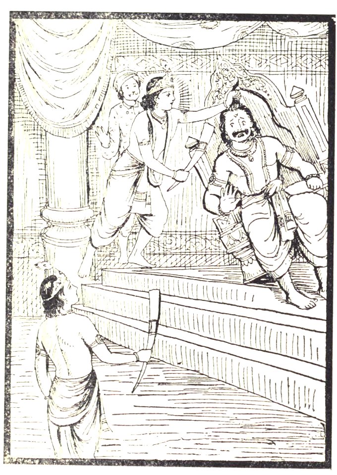 Krisna kills Kamsa