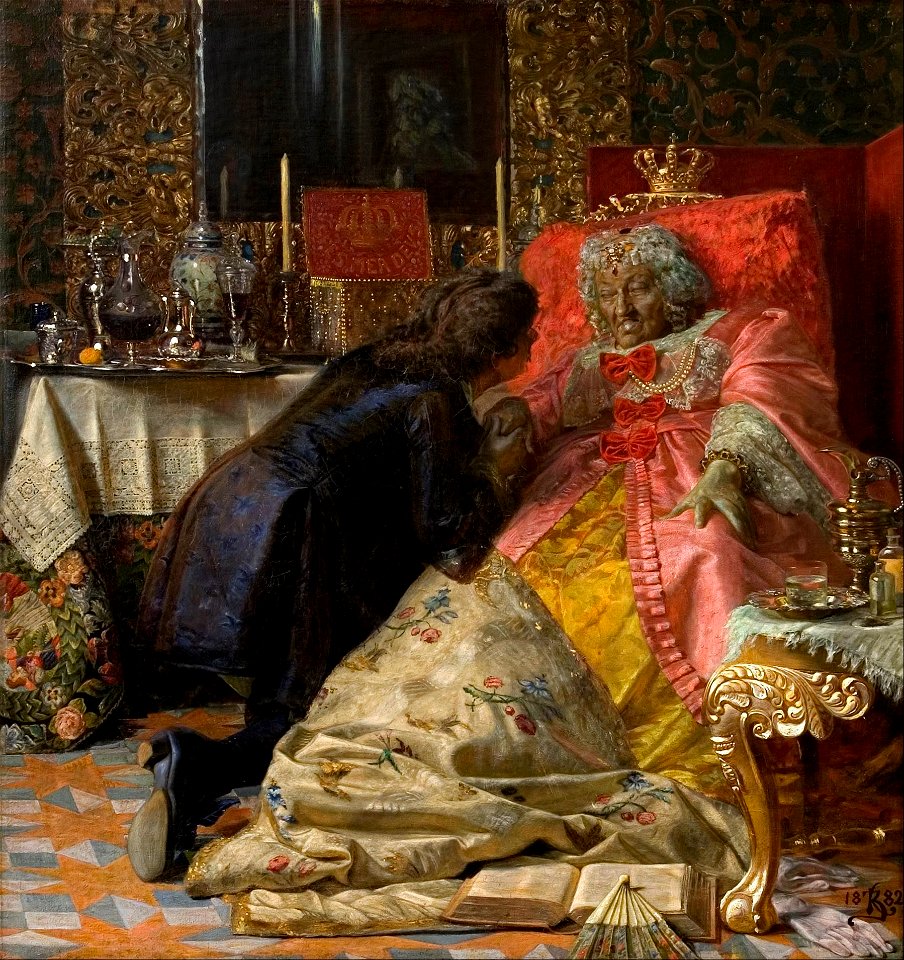 Kristian Zahrtmann - Death of Queen Sophie Amalie - Google Art Project