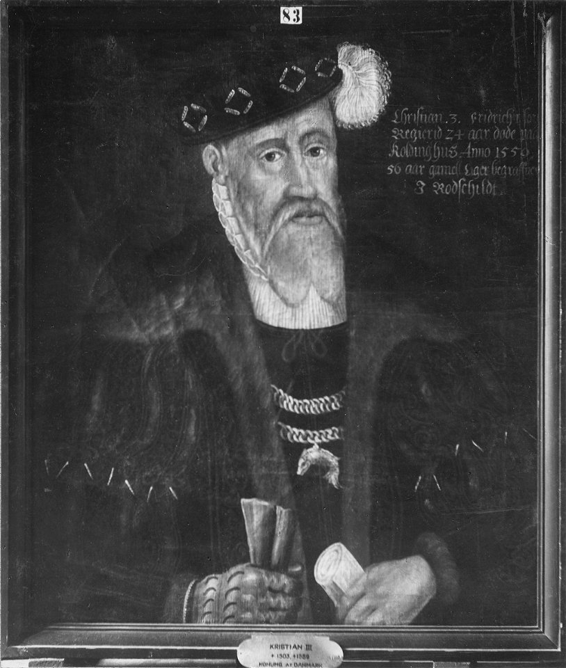 Kristian III, 1503-59, konung av Danmark och Norge - Nationalmuseum - 14752