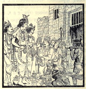 Krisna Arjuna releives Kings from Jail