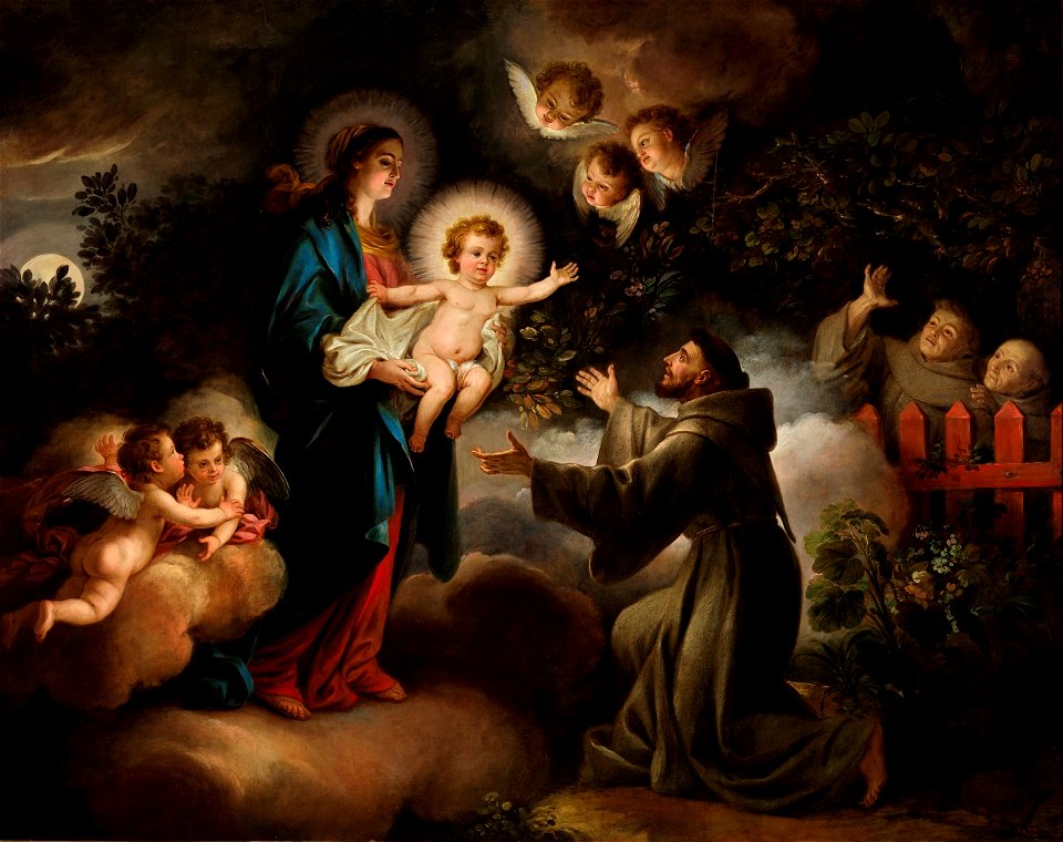 La Aparición de la Virgen a San Francisco de Asís, de Antonio Carnicero (Museo del Prado)