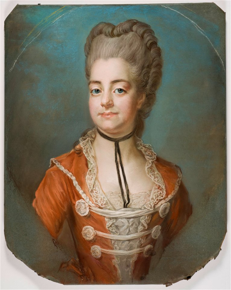 Kristina Augusta von Fersen, 1754-1846, gift med Fredrik Adolf Löwenhielm - Nationalmuseum - 39230