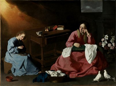 La casa de Nazaret, por Zurbarán