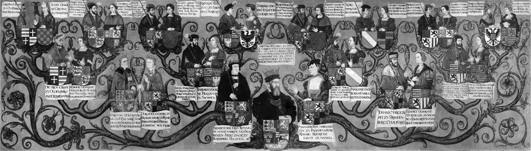 Kristian IIIs av Danmark stamtavla - Nationalmuseum - 15818