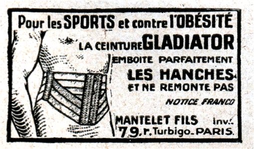 La ceinture GLADIATOR, No 3908 Annonces 4