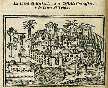 La città di Betsaida, e il Castello Cnorofan, è la città di Trista - Bianco Noe - 1600