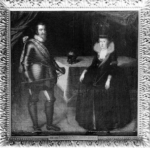 Kristian IV, 1577-1648, av Danmark och hans gemål, drottning Anna Katarina, 1575-1612 - Nationalmuseum - 17915