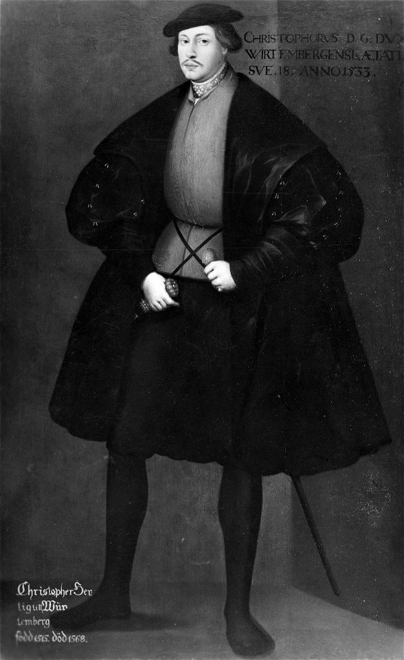 Kristoffer, 1515-1568, hertig av Würtemberg (David Frumerie) - Nationalmuseum - 15242