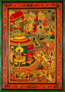 Krishna Encamped near the Field of Battle