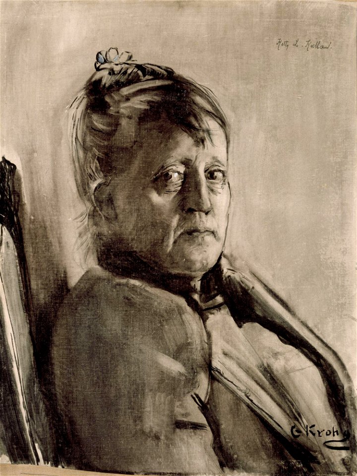 Christian Krohg - Portrait of the Painter Kitty L. Kielland - Malerinnen Kitty L. Kielland - Nasjonalmuseet - NG.M.02401