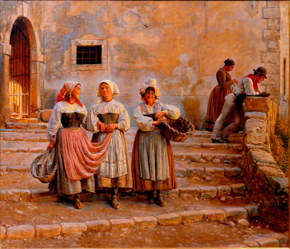 Kristian Zahrtmann - Young women transporting lime. Civiitá d' Antino - Google Art Project