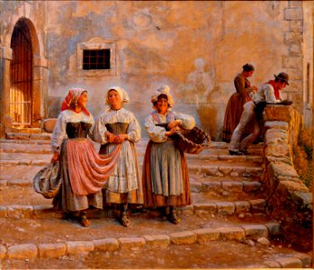 Kristian Zahrtmann - Young women transporting lime. Civiitá d' Antino - Google Art Project