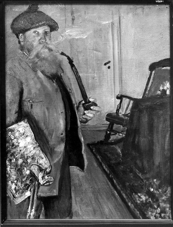 Christian Krohg - Selvportrett - Norsk portrettarkiv - Riksantikvaren - K000717