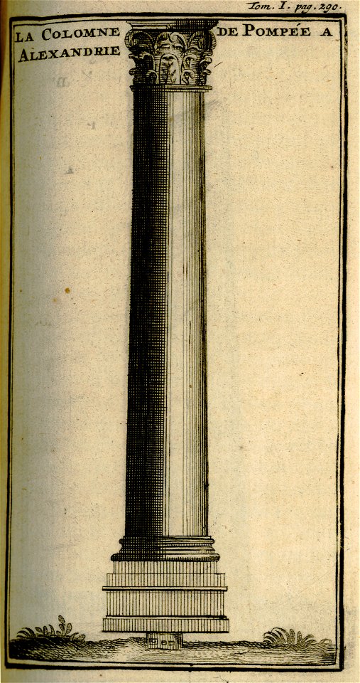 La colomne de Pompée à Alexandrie - Lucas Paul - 1720