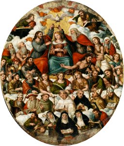 La Coronación de la Virgen, de Vicente Masip (Museo del Prado)