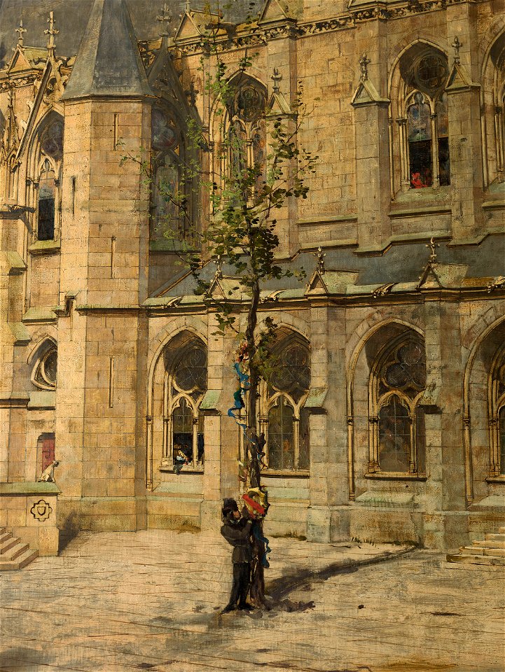 La cour du Mai du Palais de la Cité au Moyen-âge (détail) (bgw18 1857)
