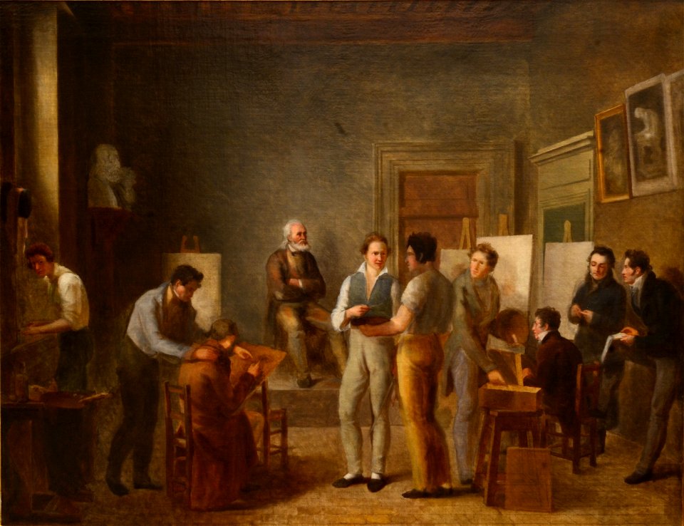 La Classe de peinture à l’école de dessin de Lyon - Jean-Marie Jacomin - MBA Lyon