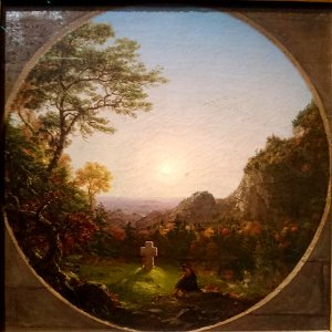 La Croix dans la solitude – Thomas Cole – Musée du Louvre, RF 1975-9 – Q18946480