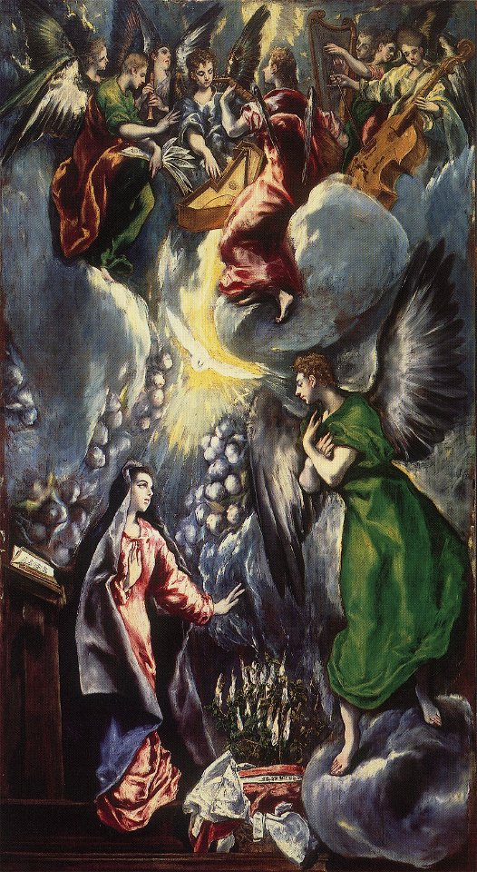 La Anunciación, de El Greco (Museo del Prado)