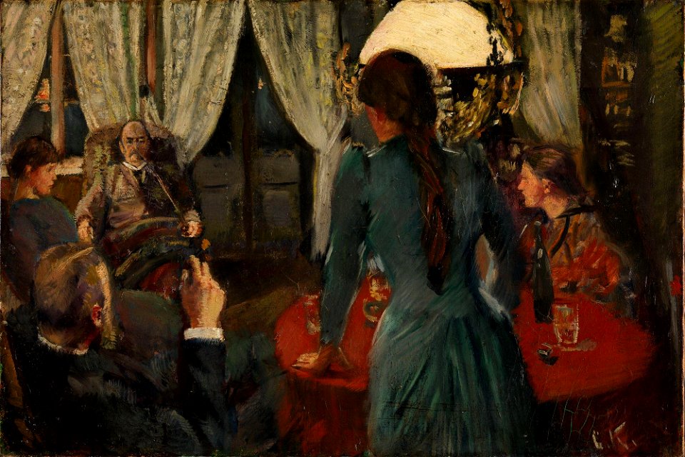 Christian Krohg - Aften på Løkken - Nasjonalmuseet - NG.M.04412