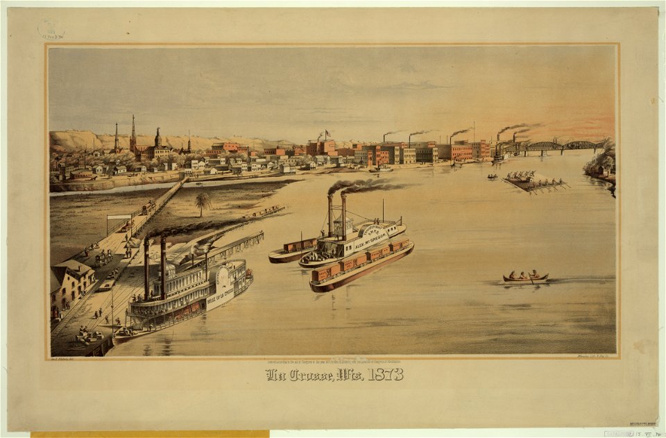 La Crosse, Wisc. 1873 - Geo. H. Ellsbury, del. ; Milwaukee Lith. & Eng. Co. LCCN2009633681