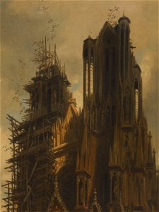 La Cathédrale de Reims, détail (bgw17 0595)