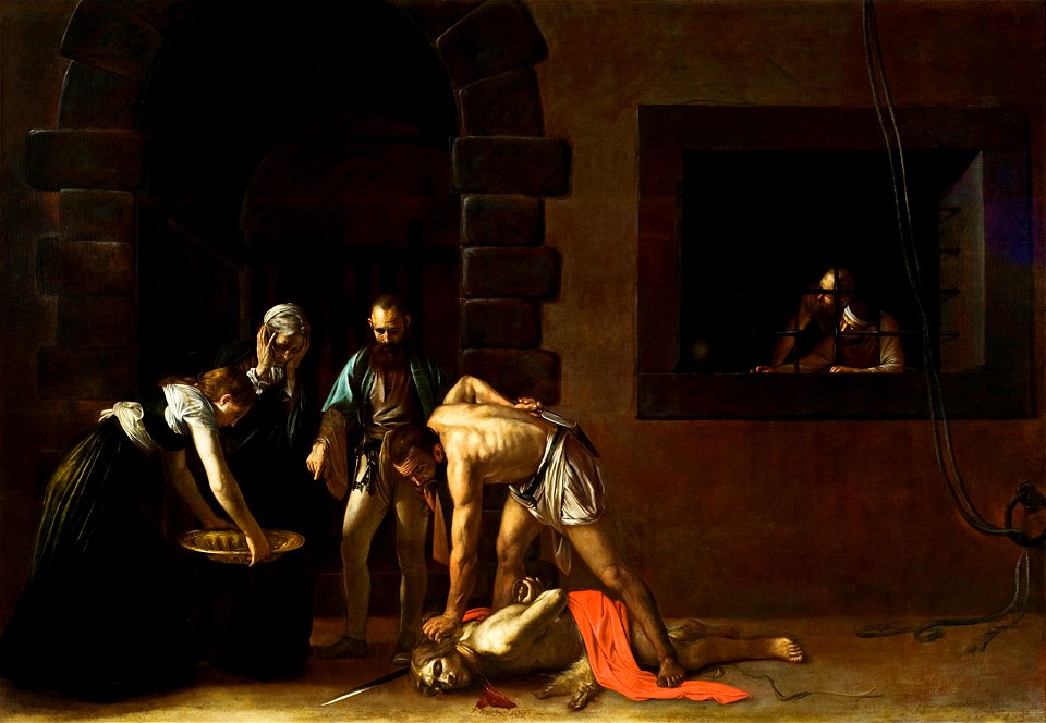 La decapitación de San Juan Bautista, por Caravaggio